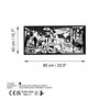 Wallity Picasso Escultura de Pared de Metal Negro